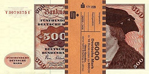 *** 10 x 500 DM, Deutsche Mark, Geldscheine 1980, mit Banderole - Reproduktion *** von JDS Collection