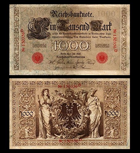 *** 1000 Mark Reichsbanknote - 01.07.1898 - Pick 21 - Reproduktion *** von JDS Collection
