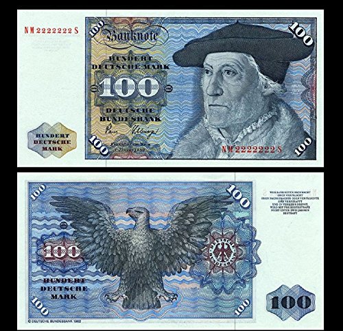 *** 2 Stück 100 Deutsche Mark Geldscheine 1980 Alte Währung - Reproduktion *** von JDS Collection