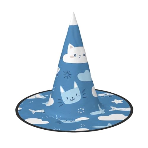 JDbncxe 1PC Halloween Hut - Cartoon Welt Druck Hexen Dekor Party Cosplay Zubehör Festlich Karneval Stirnband Magic Wizard Cap JDbncxe 1PC Halloween Hut - Cartoon Welt Druck Hexen Dekor Party Cosplay Zubehör Festlich Karneval Stirnband Magic Wizard Cap von JDbncxe