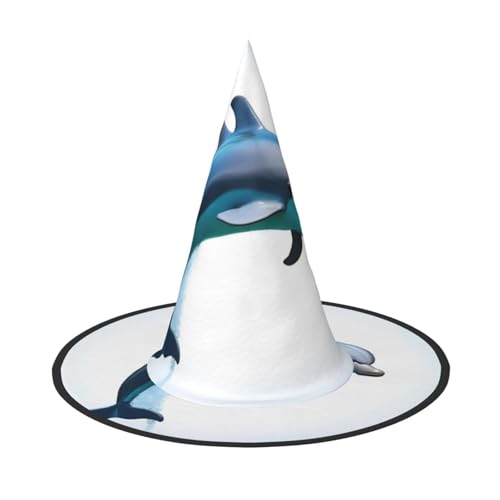 JDbncxe 1PC Halloween Hut - Delphin Sprung Druck Hexen Dekor Party Cosplay Zubehör Festlich Karneval Stirnband Magic Wizard Cap JDbncxe 1PC Halloween Hut - Delphin Sprung Druck Hexen Dekor Party Cosplay Zubehör Festlich Karneval Stirnband Magic Wizard Cap von JDbncxe