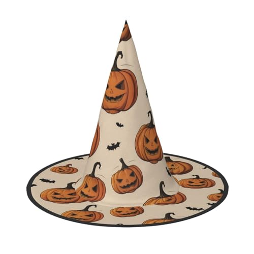 JDbncxe 1PC Halloween Hut - Kürbis Fledermaus Druck Hexen Dekor Party Cosplay Zubehör Festlich Karneval Stirnband Magic Wizard Cap JDbncxe 1PC Halloween Hut - Kürbis Fledermaus Druck Hexen Dekor Party Cosplay Zubehör Festlich Karneval Stirnband Magic Wizard Cap von JDbncxe
