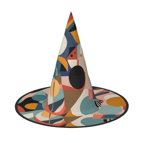 JDbncxe 1PC Halloween Hut - Kunst unregelmäßiger Kreis Druck Hexen Dekor Party Cosplay Zubehör Festlich Karneval Stirnband Magic Wizard Cap JDbncxe 1PC Halloween Hut - Kunst unregelmäßiger Kreis Druck Hexen Dekor Party Cosplay Zubehör Festlich Karneval Stirnband Magic Wizard Cap von JDbncxe