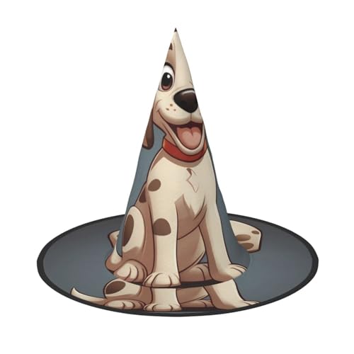 JDbncxe 1PC Halloween Hut - Lächelnde Dalmatiner Druck Hexen Dekor Party Cosplay Zubehör Festlich Karneval Stirnband Magic Wizard Cap JDbncxe 1PC Halloween Hut - Lächelnde Dalmatiner Druck Hexen Dekor Party Cosplay Zubehör Festlich Karneval Stirnband Magic Wizard Cap von JDbncxe