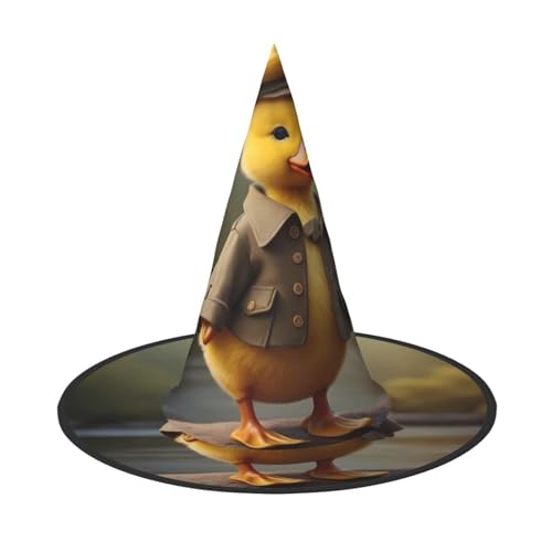 JDbncxe 1PC Halloween Hut - Mollige kleine gelbe Ente Druck Hexen Dekor Party Cosplay Zubehör Festlich Karneval Stirnband Magic Wizard Cap JDbncxe 1PC Halloween Hut - Mollige kleine gelbe Ente Druck Hexen Dekor Party Cosplay Zubehör Festlich Karneval Stirnband Magic Wizard Cap von JDbncxe