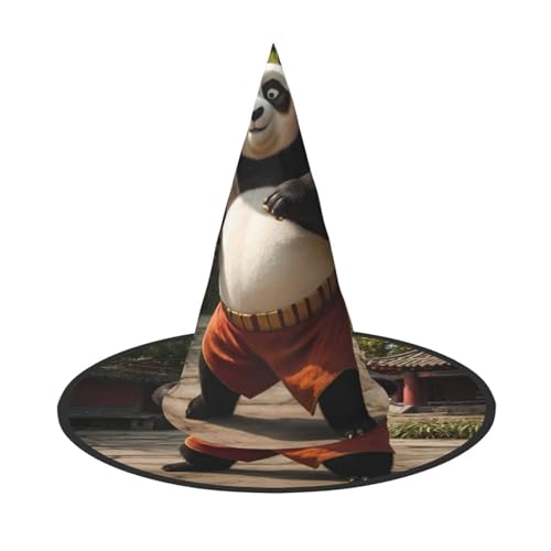 JDbncxe 1PC Halloween Hut - Riesiger Panda Üben Druck Hexen Dekor Party Cosplay Zubehör Festlich Karneval Stirnband Magic Wizard Cap von JDbncxe