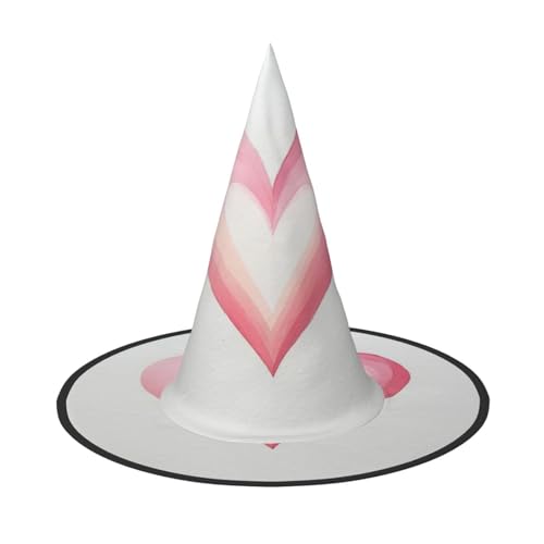 JDbncxe 1PC Halloween Hut - Rosa Liebe Druck Hexen Dekor Party Cosplay Zubehör Festlich Karneval Stirnband Magic Wizard Cap JDbncxe 1PC Halloween Hut - Rosa Liebe Druck Hexen Dekor Party Cosplay Zubehör Festlich Karneval Stirnband Magic Wizard Cap von JDbncxe