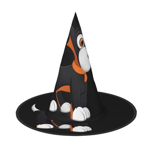 JDbncxe 1PC Halloween Hut - Spielzeug Hund Druck Hexen Dekor Party Cosplay Zubehör Festlich Karneval Stirnband Magic Wizard Cap von JDbncxe