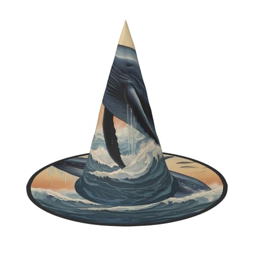 JDbncxe 1PC Halloween Hut - Streuender Delfin Druck Hexen Dekor Party Cosplay Zubehör Festlich Karneval Stirnband Magic Wizard Cap JDbncxe 1PC Halloween Hut - Streuender Delfin Druck Hexen Dekor Party Cosplay Zubehör Festlich Karneval Stirnband Magic Wizard Cap von JDbncxe