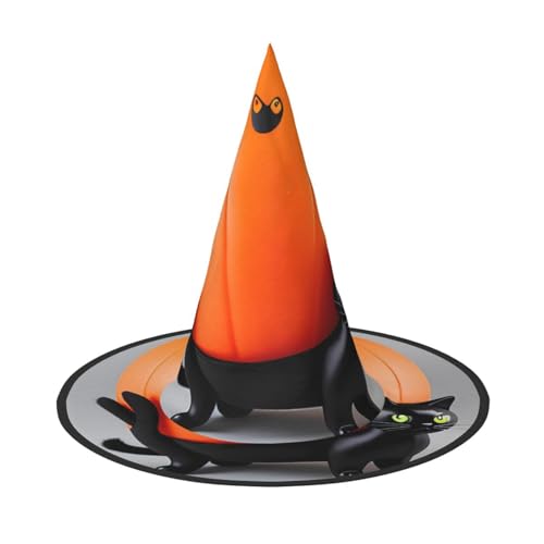 JDbncxe 2 Stück Halloween-Hut – Kürbis auf Katzenrücken, Hexen-Dekor, Party, Cosplay-Zubehör, festlicher Karneval, Stirnband, magische Zauberer-Kappe JDbncxe 2 Stück Halloween-Hut – Kürbis auf Katzenrücken, Hexen-Dekor, Party, Cosplay-Zubehör, festlicher Karneval, Stirnband, magische Zauberer-Kappe von JDbncxe