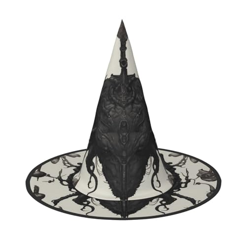 JDbncxe 2 Stück Halloween-Hut – Teufelsblumen-Druck, Hexen-Dekor, Party, Cosplay-Zubehör, festlicher Karnevals-Haarband, magische Zauberer-Kappe JDbncxe 2 Stück Halloween-Hut – Teufelsblumen-Druck, Hexen-Dekor, Party, Cosplay-Zubehör, festlicher Karnevals-Haarband, magische Zauberer-Kappe von JDbncxe