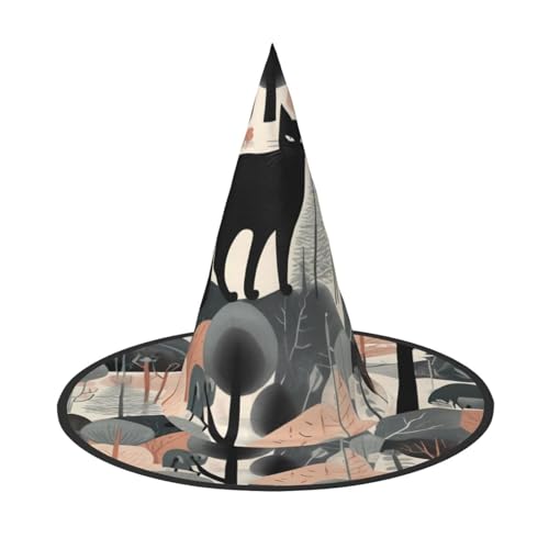 JDbncxe 2 Stück Halloween-Hut – bezaubernde Katze im Dschungel, Hexen-Dekor, Party, Cosplay-Zubehör, festlicher Karneval, Stirnband, magische Zauberer-Kappe JDbncxe 2 Stück Halloween-Hut – bezaubernde Katze im Dschungel, Hexen-Dekor, Party, Cosplay-Zubehör, festlicher Karneval, Stirnband, magische Zauberer-Kappe von JDbncxe