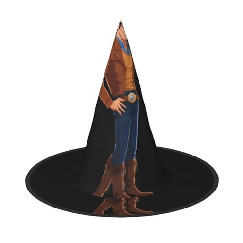JDbncxe 2 Stück Halloween-Hut – cooler Cowboy-Mann-Druck, Hexen-Dekor, Party, Cosplay-Zubehör, festlicher Karneval, Stirnband, magische Zauberer-Kappe JDbncxe 2 Stück Halloween-Hut – cooler Cowboy-Mann-Druck, Hexen-Dekor, Party, Cosplay-Zubehör, festlicher Karneval, Stirnband, magische Zauberer-Kappe von JDbncxe