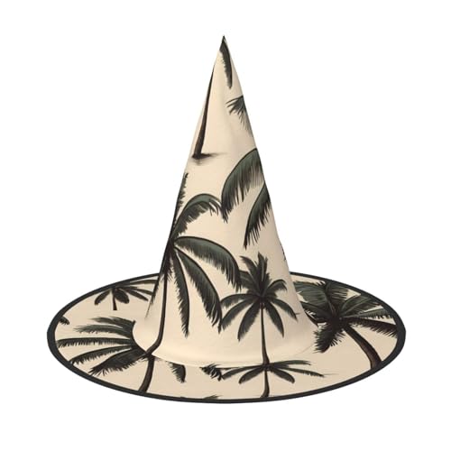 JDbncxe 3 Stück Halloween-Hut – Kokosnusshain-Druck, Hexen-Dekor, Party, Cosplay-Zubehör, festliches Karnevals-Haarband, magische Zauberer-Kappe JDbncxe 3 Stück Halloween-Hut – Kokosnusshain-Druck, Hexen-Dekor, Party, Cosplay-Zubehör, festliches Karnevals-Haarband, magische Zauberer-Kappe von JDbncxe