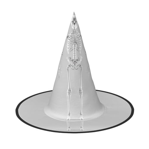 JDbncxe 3 Stück Halloween-Hut – Skelett-Display Druck Hexen Dekor Party Cosplay Zubehör Festlicher Karneval Stirnband Magic Wizard Cap von JDbncxe