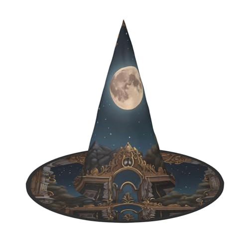 JDbncxe 3 Stück Halloween-Hut – Sternenschloss Druck Hexen Dekor Party Cosplay Zubehör Festlicher Karneval Stirnband Magic Wizard Cap JDbncxe 3 Stück Halloween-Hut – Sternenschloss Druck Hexen Dekor Party Cosplay Zubehör Festlicher Karneval Stirnband Magic Wizard Cap von JDbncxe