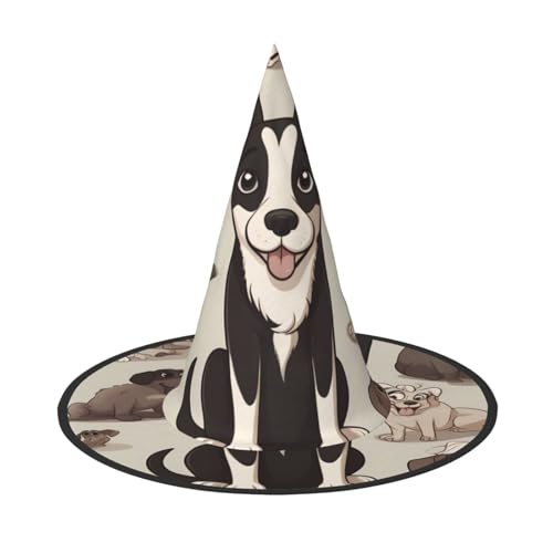 JDbncxe 3 Stück Halloween Hut - Zaubererwelpe gedruckt ausgehende Zunge Dekoration Party Cosplay Karneval Zauberer Stirnband JDbncxe 3 Stück Halloween Hut - Zaubererwelpe gedruckt ausgehende Zunge Dekoration Party Cosplay Karneval Zauberer Stirnband von JDbncxe