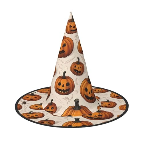 JDbncxe 3 Stück Halloween-Hut – lustiger Kürbiskopf-Druck, Hexen-Dekor, Party, Cosplay-Zubehör, festliches Karnevals-Stirnband, magische Zauberer-Kappe JDbncxe 3 Stück Halloween-Hut – lustiger Kürbiskopf-Druck, Hexen-Dekor, Party, Cosplay-Zubehör, festliches Karnevals-Stirnband, magische Zauberer-Kappe von JDbncxe