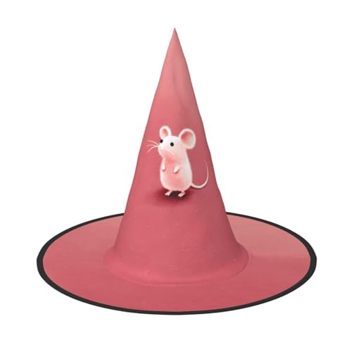 JDbncxe 3 Stück Halloween-Hut – niedliche kleine Maus Druck Hexen Dekor Party Cosplay Zubehör Festlicher Karneval Stirnband Magic Wizard Cap von JDbncxe