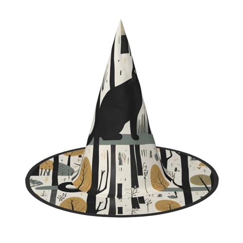 JDbncxe Halloween-Hut – Katze im Wald, Hexen-Dekor, Party, Cosplay-Zubehör, festliches Karnevals-Stirnband, magische Zauberer-Kappe, 3 Stück JDbncxe Halloween-Hut – Katze im Wald, Hexen-Dekor, Party, Cosplay-Zubehör, festliches Karnevals-Stirnband, magische Zauberer-Kappe, 3 Stück von JDbncxe