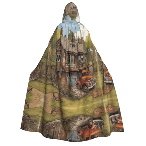 JDbncxe Halloween Kapuzenumhang Kostüm - Unisex Erwachsene A House Print Cape für Partys, Karneval, Comic Ausstellungen & mehr JDbncxe Halloween Kapuzenumhang Kostüm - Unisex Erwachsene A House Print Cape für Partys, Karneval, Comic Ausstellungen & mehr von JDbncxe