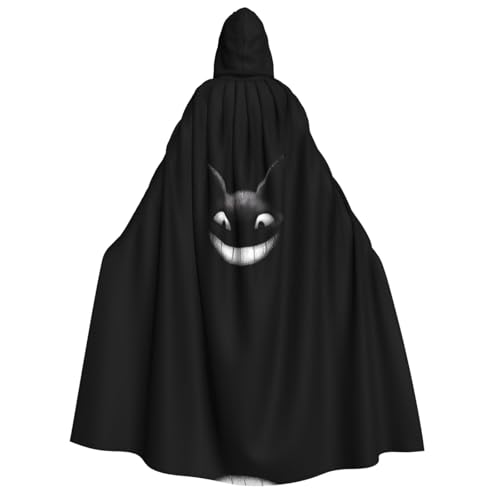 JDbncxe Halloween Kapuzenumhang Kostüm - Unisex Erwachsene Alberne lachende Fledermaus Druck Umhang für Partys, Karneval, Comic Ausstellungen & mehr von JDbncxe
