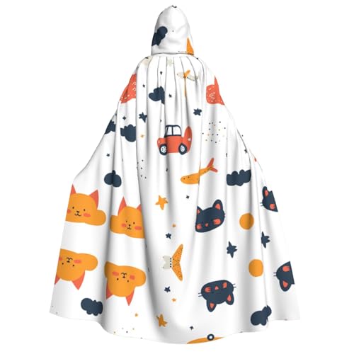 JDbncxe Halloween Kapuzenumhang Kostüm - Unisex Erwachsene Cartoons Druck Umhang für Partys, Karneval, Comic Ausstellungen & mehr JDbncxe Halloween Kapuzenumhang Kostüm - Unisex Erwachsene Cartoons Druck Umhang für Partys, Karneval, Comic Ausstellungen & mehr von JDbncxe