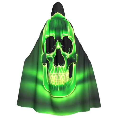 JDbncxe Halloween Kapuzenumhang Kostüm - Unisex Erwachsene Glowing Skull Print Cape for Parties, Carnivals, Comic Exhibitions & More JDbncxe Halloween Kapuzenumhang Kostüm - Unisex Erwachsene Glowing Skull Print Cape for Parties, Carnivals, Comic Exhibitions & More von JDbncxe