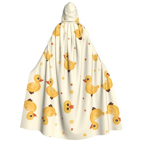 JDbncxe Halloween Kapuzenumhang Kostüm - Unisex Erwachsene Handbemalter Enten-Druck Umhang für Partys, Karneval, Comic Ausstellungen & mehr von JDbncxe