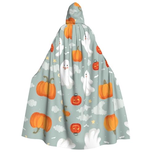 JDbncxe Halloween Kapuzenumhang Kostüm - Unisex Erwachsene Happy Ghost Print Cape für Partys, Karneval, Comic Ausstellungen & mehr JDbncxe Halloween Kapuzenumhang Kostüm - Unisex Erwachsene Happy Ghost Print Cape für Partys, Karneval, Comic Ausstellungen & mehr von JDbncxe