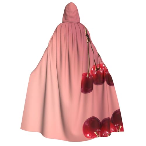 JDbncxe Halloween Kapuzenumhang Kostüm - Unisex Erwachsene Kleine Kirsche Druck Umhang für Partys, Karneval, Comic Ausstellungen & mehr JDbncxe Halloween Kapuzenumhang Kostüm - Unisex Erwachsene Kleine Kirsche Druck Umhang für Partys, Karneval, Comic Ausstellungen & mehr von JDbncxe