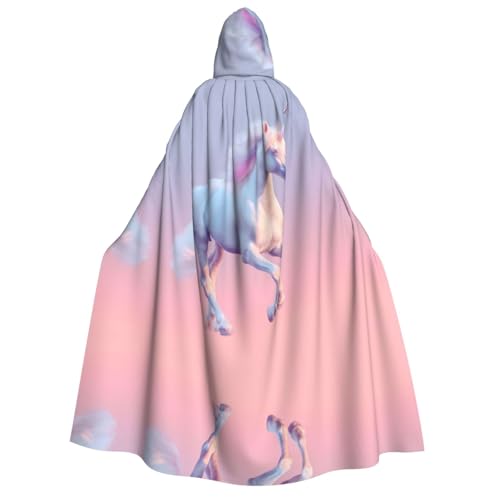 JDbncxe Halloween Kapuzenumhang Kostüm – Unisex Erwachsene Laufen Einhorn Druck Umhang für Partys, Karneval, Comic Ausstellungen & mehr JDbncxe Halloween Kapuzenumhang Kostüm – Unisex Erwachsene Laufen Einhorn Druck Umhang für Partys, Karneval, Comic Ausstellungen & mehr von JDbncxe