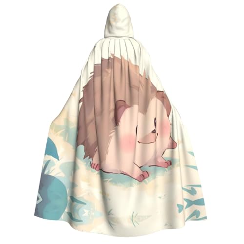 JDbncxe Halloween Kapuzenumhang Kostüm - Unisex Erwachsene Mollig Igel Druck Umhang für Partys, Karneval, Comic Ausstellungen & mehr JDbncxe Halloween Kapuzenumhang Kostüm - Unisex Erwachsene Mollig Igel Druck Umhang für Partys, Karneval, Comic Ausstellungen & mehr von JDbncxe