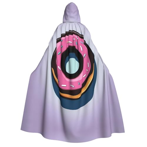 JDbncxe Halloween Kapuzenumhang Kostüm - Unisex Erwachsene Nahaufnahme von Donuts Druck Umhang für Partys, Karneval, Comic Ausstellungen & mehr JDbncxe Halloween Kapuzenumhang Kostüm - Unisex Erwachsene Nahaufnahme von Donuts Druck Umhang für Partys, Karneval, Comic Ausstellungen & mehr von JDbncxe