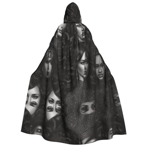 JDbncxe Halloween Kapuzenumhang Kostüm - Unisex Erwachsene Noble Woman Print Cape für Partys, Karneval, Comic Ausstellungen & mehr JDbncxe Halloween Kapuzenumhang Kostüm - Unisex Erwachsene Noble Woman Print Cape für Partys, Karneval, Comic Ausstellungen & mehr von JDbncxe