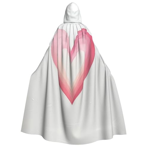 JDbncxe Halloween Kapuzenumhang Kostüm - Unisex Erwachsene Rosa Love Print Umhang für Partys, Karneval, Comic Ausstellungen & mehr JDbncxe Halloween Kapuzenumhang Kostüm - Unisex Erwachsene Rosa Love Print Umhang für Partys, Karneval, Comic Ausstellungen & mehr von JDbncxe