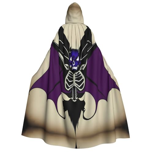 JDbncxe Halloween Kapuzenumhang Kostüm - Unisex Erwachsene Schädel Fledermaus Druck Umhang für Partys, Karneval, Comic Ausstellungen & mehr JDbncxe Halloween Kapuzenumhang Kostüm - Unisex Erwachsene Schädel Fledermaus Druck Umhang für Partys, Karneval, Comic Ausstellungen & mehr von JDbncxe