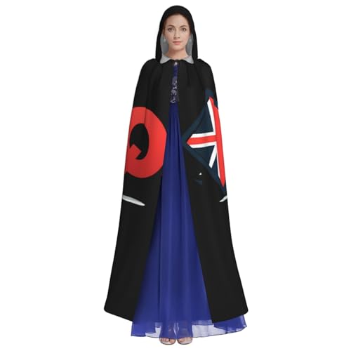 JDbncxe Halloween Kapuzenumhang Kostüm - Unisex Erwachsene Symbol Druck Umhang für Partys, Karneval, Comic Ausstellungen & mehr von JDbncxe