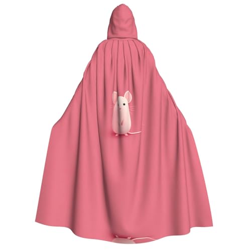 JDbncxe Halloween-Kostüm mit Kapuze – Unisex für Erwachsene, Motiv: Die kleine Maus, die einen Fehler gemacht hat, bedruckter Umhang für Partys, Karneval, Comic-Ausstellungen und mehr von JDbncxe