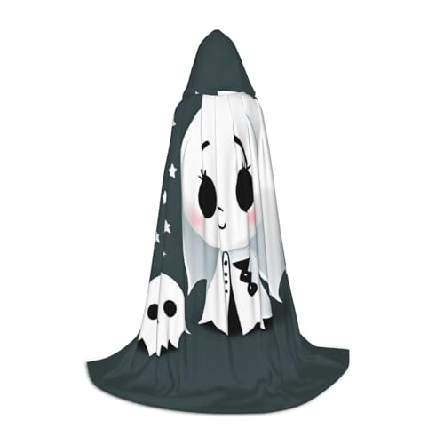 JDbncxe L Halloween Kapuzen Umhang Kleiner Geist springen Druck - Unisex Kostüm Umhang für Cosplay Comic Ausstellung Karneval Party JDbncxe L Halloween Kapuzen Umhang Kleiner Geist springen Druck - Unisex Kostüm Umhang für Cosplay Comic Ausstellung Karneval Party von JDbncxe