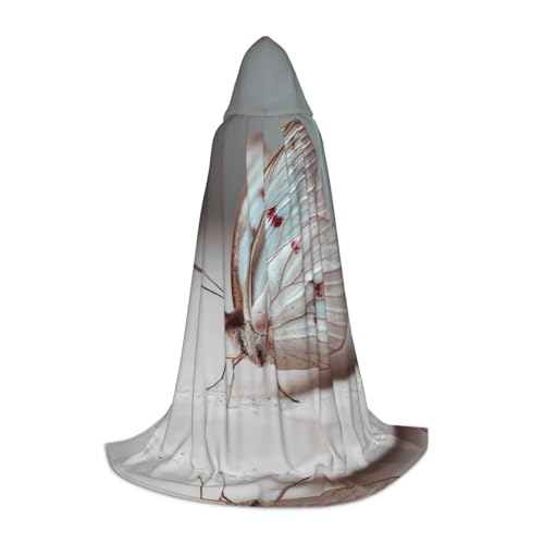 JDbncxe L Halloween-Kapuzenumhang, einfarbig, Schmetterlings-Druck, Unisex-Kostüm-Umhang für Cosplay, Comic-Ausstellung, Karnevalsparty JDbncxe L Halloween-Kapuzenumhang, einfarbig, Schmetterlings-Druck, Unisex-Kostüm-Umhang für Cosplay, Comic-Ausstellung, Karnevalsparty von JDbncxe