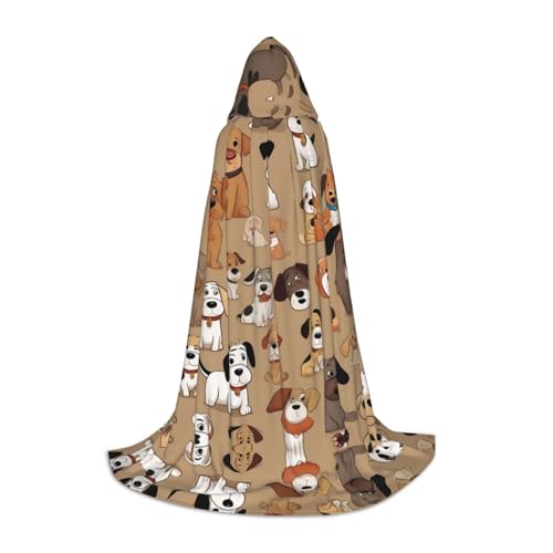 JDbncxe L Halloween Kapuzenumhang Cartoon Niedlich Welpe Druck - Unisex Kostüm Umhang für Cosplay Comic Ausstellung Karneval Party JDbncxe L Halloween Kapuzenumhang Cartoon Niedlich Welpe Druck - Unisex Kostüm Umhang für Cosplay Comic Ausstellung Karneval Party von JDbncxe