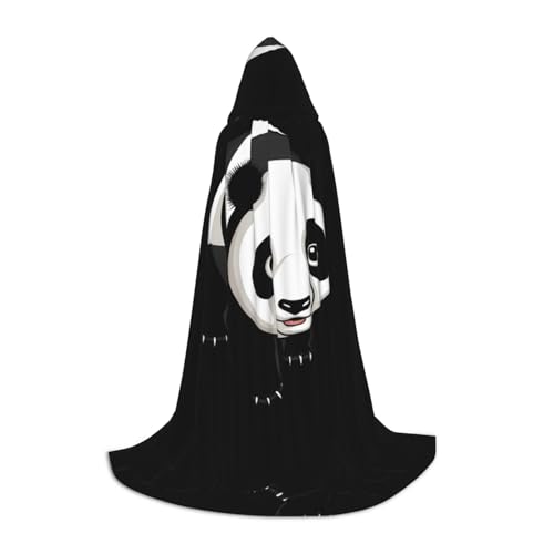 JDbncxe L Halloween Kapuzenumhang Cartoon Riesen Panda Druck - Unisex Kostüm Umhang für Cosplay Comic Ausstellung Karneval Party JDbncxe L Halloween Kapuzenumhang Cartoon Riesen Panda Druck - Unisex Kostüm Umhang für Cosplay Comic Ausstellung Karneval Party von JDbncxe