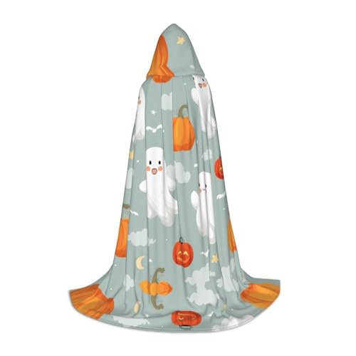 JDbncxe L Halloween Kapuzenumhang Happy Ghost Print - Unisex Kostüm Umhang für Cosplay Comic Ausstellung Karneval Party JDbncxe L Halloween Kapuzenumhang Happy Ghost Print - Unisex Kostüm Umhang für Cosplay Comic Ausstellung Karneval Party von JDbncxe