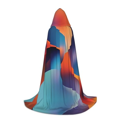 JDbncxe L Halloween-Kapuzenumhang mit Farbaufdruck, Unisex-Kostüm-Umhang für Cosplay, Comic-Ausstellung, Karnevalsparty JDbncxe L Halloween-Kapuzenumhang mit Farbaufdruck, Unisex-Kostüm-Umhang für Cosplay, Comic-Ausstellung, Karnevalsparty von JDbncxe
