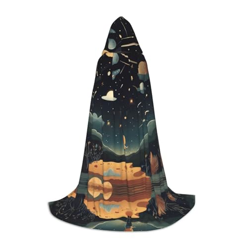 JDbncxe M Halloween Kapuzenumhang Betend unter dem Sternenhimmel Druck - Unisex Kostüm Umhang für Cosplay, Comic Ausstellung, Karneval Party JDbncxe M Halloween Kapuzenumhang Betend unter dem Sternenhimmel Druck - Unisex Kostüm Umhang für Cosplay, Comic Ausstellung, Karneval Party von JDbncxe
