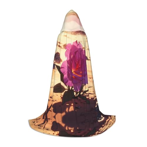 JDbncxe M Halloween Kapuzenumhang Blumen in der Wüste Druck - Unisex Kostüm Umhang für Cosplay, Comic Ausstellung, Karneval Party JDbncxe M Halloween Kapuzenumhang Blumen in der Wüste Druck - Unisex Kostüm Umhang für Cosplay, Comic Ausstellung, Karneval Party von JDbncxe