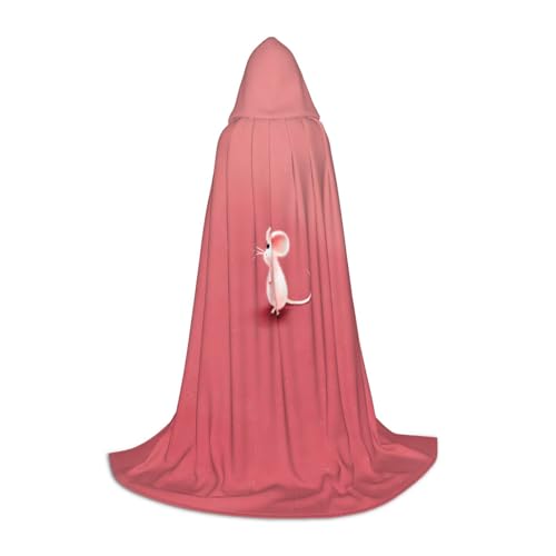 JDbncxe M Halloween Kapuzenumhang Niedliche kleine Maus Druck - Unisex Kostüm Umhang für Cosplay, Comic Ausstellung, Karneval Party JDbncxe M Halloween Kapuzenumhang Niedliche kleine Maus Druck - Unisex Kostüm Umhang für Cosplay, Comic Ausstellung, Karneval Party von JDbncxe