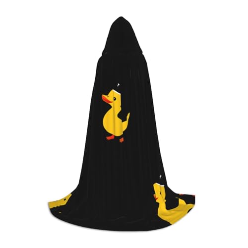 JDbncxe M Halloween Kapuzenumhang Niedliche kleine gelbe Ente Druck - Unisex Kostüm Umhang für Cosplay, Comic Ausstellung, Karneval Party JDbncxe M Halloween Kapuzenumhang Niedliche kleine gelbe Ente Druck - Unisex Kostüm Umhang für Cosplay, Comic Ausstellung, Karneval Party von JDbncxe