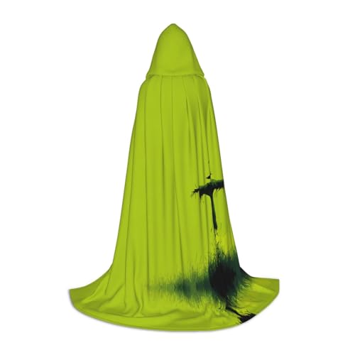 JDbncxe M Halloween Kapuzenumhang Vogelscheuche Druck - Unisex Kostüm Umhang für Cosplay Comic Ausstellung Karneval Party von JDbncxe